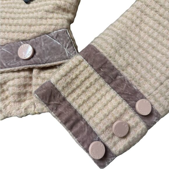 Marc Jacobs Y2K 100% Wool Tweed & Velour Peplum Jacket Size Small NWT - Picture 8 of 16